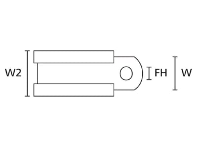 Mazeichnung 2 Hellermann Tyton AFCS10 GS Befestigungs Clip PVC BK ML