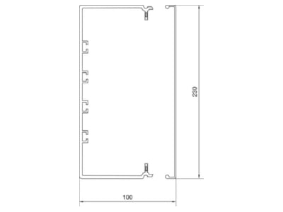 Mazeichnung Tehalit FB 99230 lgr Installationskanal