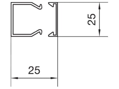 Mazeichnung Tehalit LF 25025 br Kanal