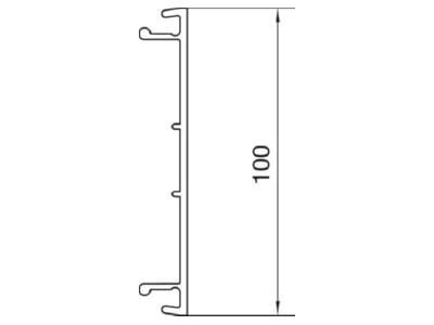 Mazeichnung Tehalit BR 701302 lgr Bruestungskanal OT PVC  B130