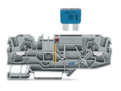Product image WAGO 2006 1681 1000 413 Blade fuse terminal block 25A 7 5mm

