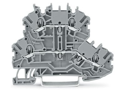 Produktbild WAGO 2000 2201 Doppelstockklemme 2 Leiter  grau