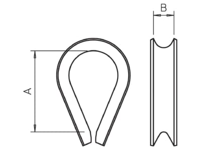 Dimensional drawing 1 OBO 946 10 A4 Accessories for stay wire
