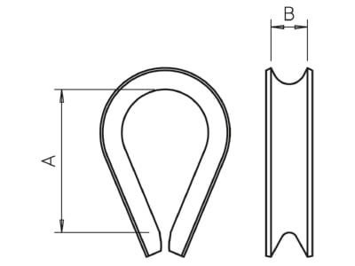 Dimensional drawing 3 OBO 946 10 A4 Accessories for stay wire