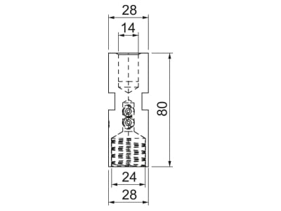 Mazeichnung 2 OBO isCon IN connect Anschlusselement D 23mm