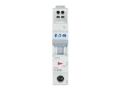 Product image front Eaton PLI D16 1 Miniature circuit breaker 1 p D16A
