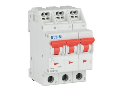 Product image view on the right Eaton PLI D10 3 Miniature circuit breaker 3 p D10A