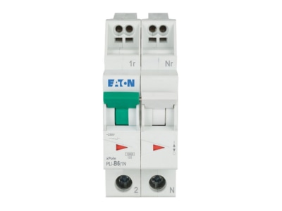 Product image 3 Eaton PLI B6 1N Miniature circuit breaker 2 p B6A