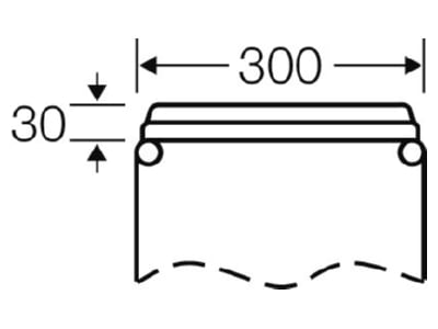 Dimensional drawing Hensel Mi FP 38 Gland plate for enclosure