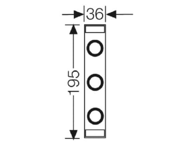 Mazeichnung Hensel Mi RS 18 Sicherungselement 3p  63A E18 D02