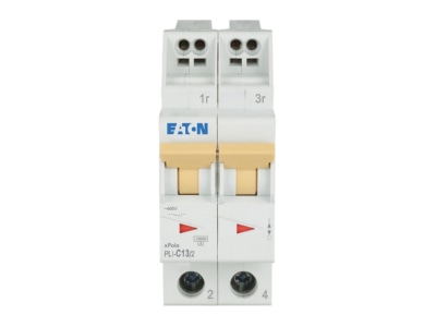 Produktbild Vorderseite Eaton PLI C13 2 Leitungsschutzschalter C 13A  2p Steckkl 