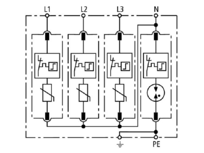 Schaltbild 3 Dehn DG M TT 275 Ueberspannungsableiter DEHNguard 