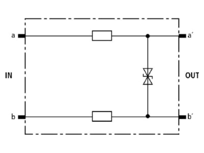 Circuit diagram 2 Dehn DRL RD 60 Lightning arrester for signal systems
