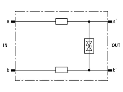 Circuit diagram 1 DEHN DRL HD 24 Surge protection for signal systems
