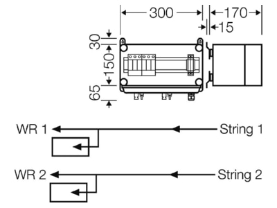 Mazeichnung Hensel Mi PV 1122 PV GAK mit UeSE