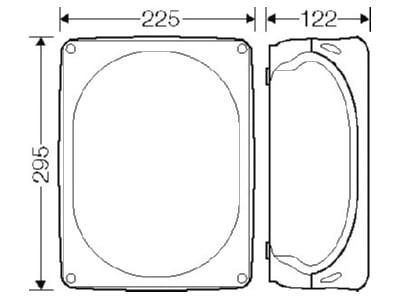 Mazeichnung Hensel KF 3535 G Kabelabzweigkasten 16 35 5pol 