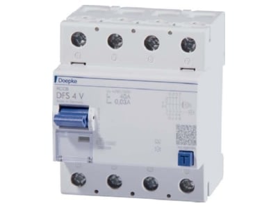 Product image Doepke DFS4 040 4 0 03A 500 Residual current breaker 4 p
