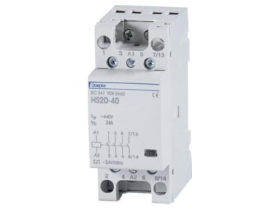 Product image Doepke HS 2 024AC 20 40 Installation contactor 24VAC 4 NO  0 NC
