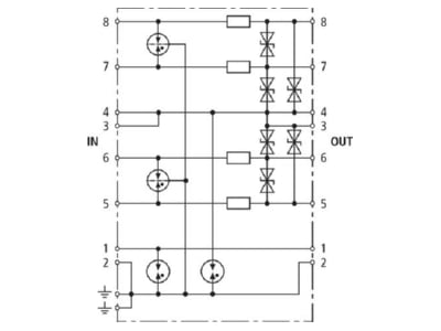 Schaltbild 2 Dehn BVT RS485 5 UeS Ableiter Blitzductor VT