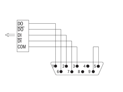 Schaltbild WAGO 750 962 INTERBUS Stecker D Sub  Out