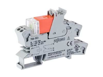 Produktbild WAGO 788 303 Stecksockel m Relais 1W  12V DC 16A