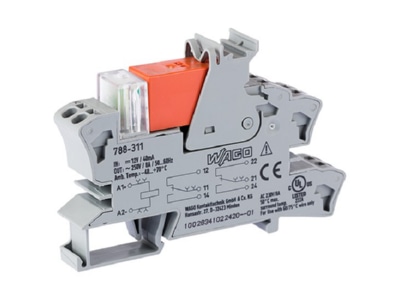 Produktbild WAGO 788 311 Stecksockel m Relais 2W  12V DC 2x8A