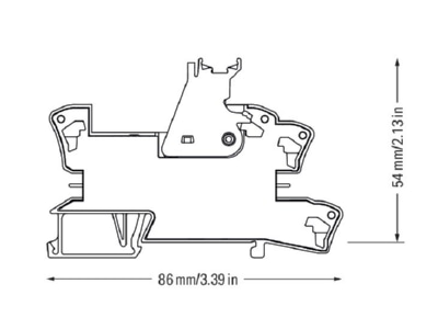 Mazeichnung WAGO 788 312 Stecksockel m Relais 2W 24VDC 2x8A