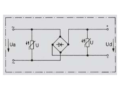 Schaltbild Weidmueller EGD2 EG2  0546260000 Ueberspannungsschutz 5  240VAC 1A EGD2 EG2 0546260000