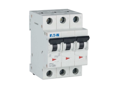 Product image view on the right 1 Eaton FAZ C25 3 Miniature circuit breaker 3 p C25A
