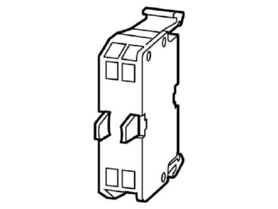 Dimensional drawing Eaton M22 CKC10 Auxiliary contact block 1 NO 0 NC