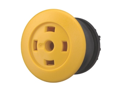 Product image Eaton M22S DP Y X Mushroom button actuator yellow
