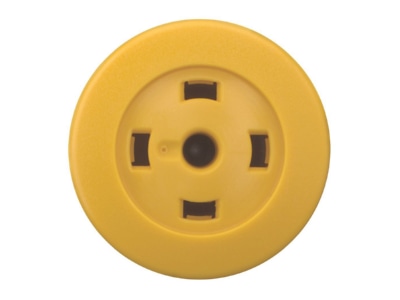 Product image front 1 Eaton M22S DP Y X Mushroom button actuator yellow
