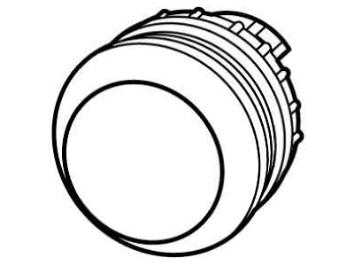 Mazeichnung Eaton M22 DRL X Leuchtdrucktaste flach ohne Linse
