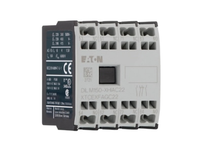 Product image view on the right 1 Eaton DILM150 XHIAC22 Auxiliary contact block 2 NO 2 NC
