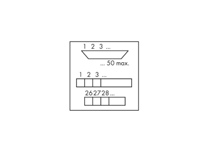 Circuit diagram WAGO 289 445 Terminal strip 9 p