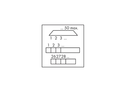 Circuit diagram WAGO 289 455 Terminal strip 9 p