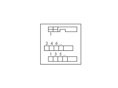 Circuit diagram WAGO 289 502 Terminal strip 14 p