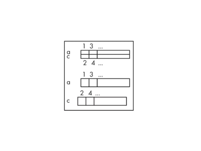 Circuit diagram WAGO 289 522 Terminal strip 64 p