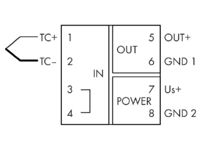 Circuit diagram WAGO 857 810 Isolation amplifier
