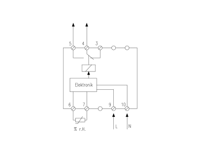 Anschlussbild Alre it WFRRN 210 018 Taupunktwaechter 230V  elektronisch