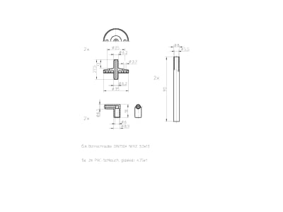 Mazeichnung Alre it JZ 06 1 Anschluss Set fuer Druckschalter