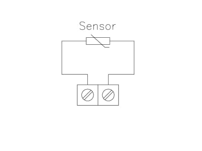 Wiring plan Alre it AF 2 Temperature probe
