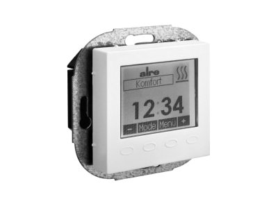 Produktbild 3 Alre it HTRRUu210 021 57 Raumtemp  Uhrenregler UP 55x55perlws o Rahmen HTRRUu210 02157