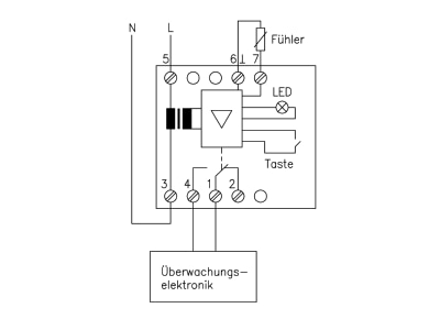 Wiring plan Alre it ITR 79 503 Room thermostat
