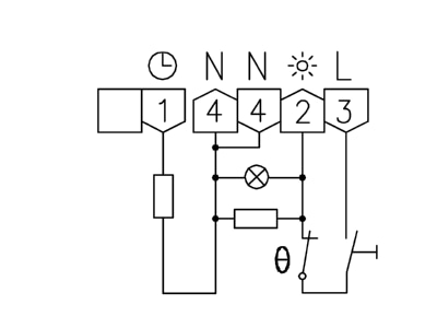 Connection diagram Alre it RTBSB 001 062 Room thermostat
