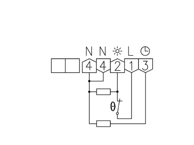Connection diagram Alre it RTBSB 001 202 Room thermostat 5   30 C
