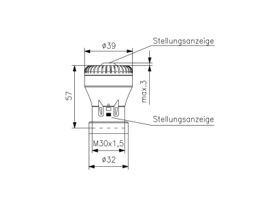 Dimensional drawing Alre it ZBOOA 010 100 Electric servomotor