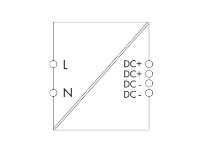 Circuit diagram WAGO 787 1022 DC power supply 85   164V 22 8   26 4V
