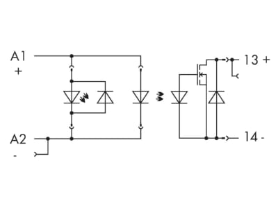 Circuit diagram WAGO 788 700 Optocoupler 0 007A
