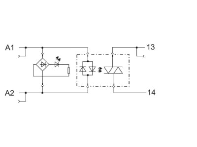 Circuit diagram WAGO 788 721 Optocoupler 0 01A
